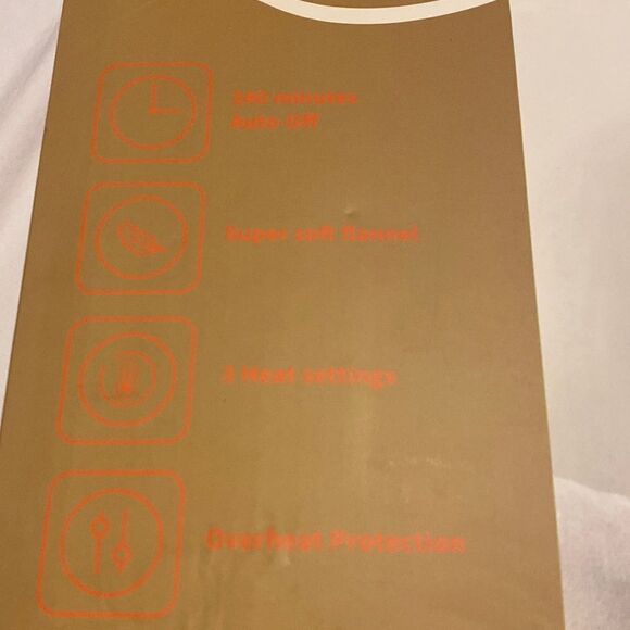 Homde Washable Heated Navy Throw Blanket 50x60 inches NWT - Picture 4 of 8